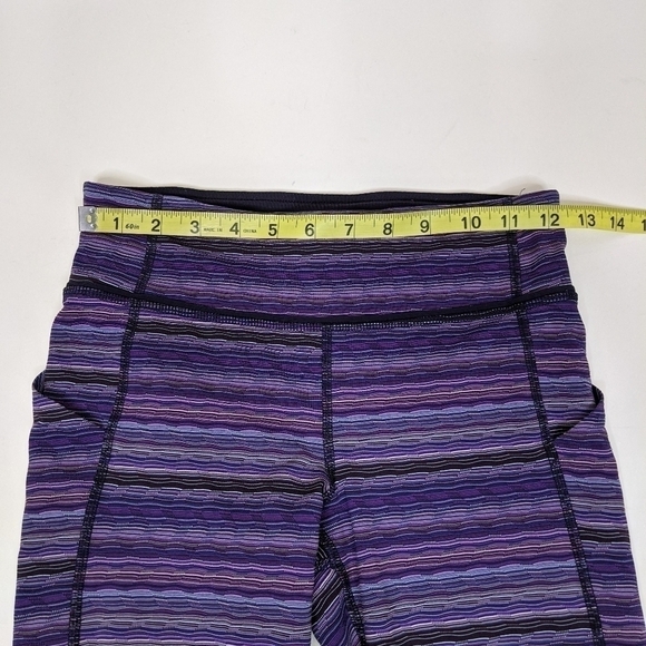 Lululemon Pace Rival Crop Space Dye Twist Ultra Violet Purple Leggings - Picture 6 of 8
